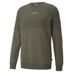 Puma Bluza Modern Basics Crew Tr 58934744. Zielone bluzy męskie Puma, m, bez wzorów, bez ramiączek, bez kaptura. Za 121.99 zł.