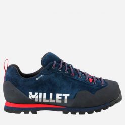 Buty turystyczne MILLET Friction Gore-Tex U Granatowy. Niebieskie buty zimowe męskie Millet, bez wzorów, z gore-texu, bez obcasa, bez zapięcia. Za 900.00 zł.