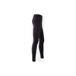 Legginsy Gym & Pilates slim damskie. Czarne legginsy damskie Adidas, bez wzorów, z bawełny. Za 129.99 zł.