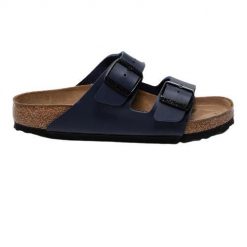 Klapki turystyczne uniseks Birkenstock Arizona 751. Niebieskie klapki damskie Birkenstock, bez wzorów, z materiału, bez zapięcia. Za 437.00 zł.