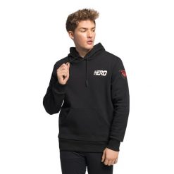 Bluza z kapturem Rossignol Hero Logo Sweat. Czarne bluzy męskie Rossignol, na zimę, s, bez wzorów, z kapturem, narciarskie. Za 360.00 zł.