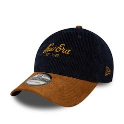 Czapka z daszkiem New Era 9Twenty Cord Mix. Brązowe czapki damskie New Era, bez wzorów, z materiału, eleganckie. Za 176.00 zł.
