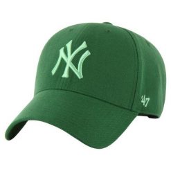 Czapka Z Daszkiem Snapback New York Yankees. Zielone czapki damskie 47 Brand, bez wzorów. Za 184.99 zł.
