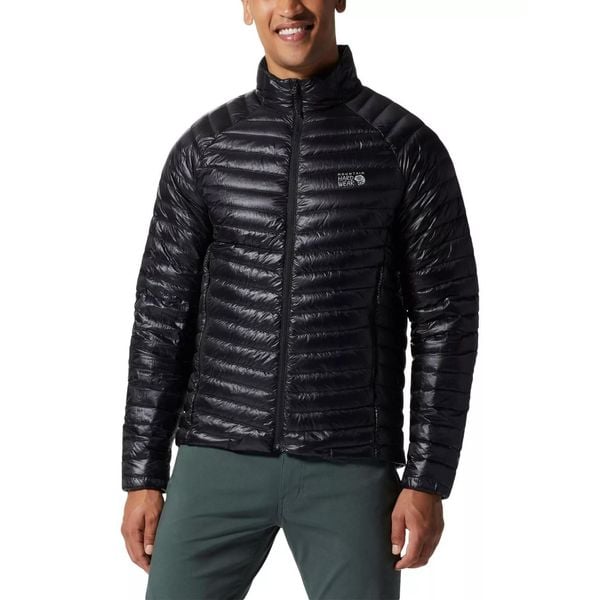 Kurtka puchowa męska Mountain Hardwear Ghost Whisperer/2. Czarne kurtki sportowe męskie MOUNTAIN HARDWEAR, na zimę, l, bez wzorów, z puchu, bez kaptura, narciarskie. W wyprzedaży za 1,257.40 zł.