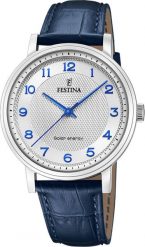 Zegarek Festina Zegarek męski Festina F20660-1 niebieski. Niebieskie zegarki męskie Festina, bez wzorów. Za 551.00 zł.
