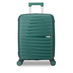 Walizka kabinowa Semi Line. Zielone walizki damskie Semi-line, bez wzorów. Za 159.99 zł.