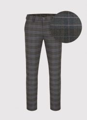 PAKO LORENTE – Casualowe męskie spodnie w kratę P22WF-WX-002-G-0. Spodnie materiałowe męskie Pako Lorente, bez wzorów, z elastanu. Za 129.99 zł.