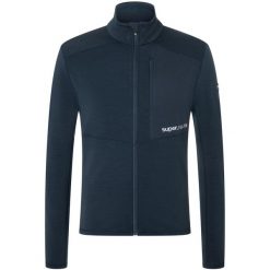 Bluza rozpinana męska SUPER.NATURAL Adventure Track. Niebieskie bluzy męskie super.natural, m, bez wzorów, bez ramiączek, bez kaptura. Za 649.99 zł.