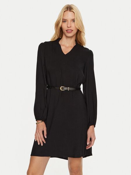 Artigli Sukienka codzienna ACAB000455 Czarny Regular Fit. Czarne sukienki damskie Artigli, na co dzień, bez wzorów, z wiskozy, bez kołnierzyka, bez ramiączek, proste. Za 239.99 zł.