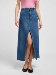 DAMSKA SPÓDNICA LEE MAXI SKIRT SUNKEN WATERFALL 112349007. Spódnice damskie Lee, bez wzorów, maxi. Za 159.99 zł.