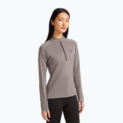 Bluza do biegania damska On Climate Shirt. Brązowe bluzy damskie On, m, bez wzorów, z materiału, bez ramiączek, bez kaptura. Za 459.99 zł.