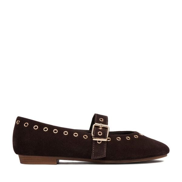 Baleriny Lasocki. Brązowe balerinki damskie Lasocki, bez wzorów, bez obcasa, bez zapięcia. Za 179.99 zł.