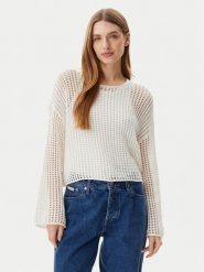 Vans Sweter Mila VN000M9H Écru Loose Fit. Swetry nierozpinane damskie Vans, m, bez wzorów, z bawełny, bez kołnierzyka, bez ramiączek. Za 169.99 zł.