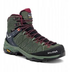 Buty alp trainer 2 mid gtx women-duck green-rhododendon-uk 8 (42) SALEWA. Zielone obuwie trekkingowe damskie Salewa, bez zapięcia. Za 908.99 zł.
