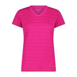 Koszulka damska turystyczna CMP 31T7666. Czerwone bluzki damskie CMP, l, bez wzorów, sportowe, bez kołnierzyka, bez ramiączek. Za 192.00 zł.