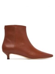 LAUREN RALPH LAUREN Botki Frncsa Bt Hl Bo Bte 802P15721002 Brązowy. Brązowe botki damskie Lauren Ralph Lauren, bez wzorów, ze skóry, bez obcasa, na szpilce, bez zapięcia. Za 949.99 zł.