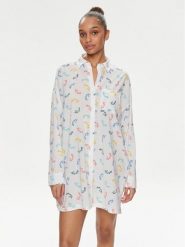 DKNY Koszula nocna YI30008 Biały. Białe koszule nocne damskie DKNY, bez wzorów, z wiskozy, bez ramiączek. Za 489.99 zł.