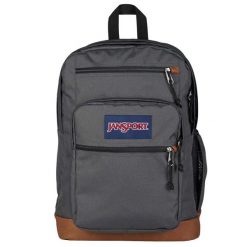 Plecak sportowo-turystyczny dla dorosłych Cool Student Backpack. Szare plecaki męskie Jansport, bez wzorów, z materiału, młodzieżowe. Za 239.99 zł.