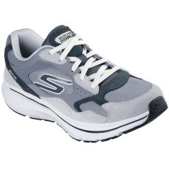 Buty sportowe męskie Skechers Go Run Consistent 2. Szare buty sportowe męskie Skechers, bez wzorów, z zamszu, bez zapięcia. Za 390.00 zł.