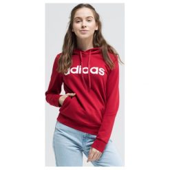 Adidas Bluza W E Lin Oh Hd , czerwony, rozmiar M. Czerwone bluzy damskie Adidas, m, bez wzorów, z bawełny, klasyczne, bez ramiączek, z kapturem. Za 179.99 zł.