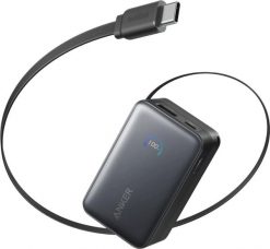 Anker Nano Power Bank 10K 45W USB-C czarny. Czarne powerbanki . Za 229.00 zł.