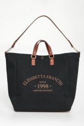 Torebka płócienny shopper ELISABETTA FRANCHI. Shopperki damskie Elisabetta Franchi, bez wzorów, bez dodatków. Za 1,149.00 zł.