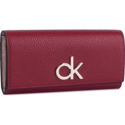 Duży Portfel Damski CALVIN KLEIN - Re-Lock Lrg Trifold K60K605682 Xcl. Czerwone portfele damskie Calvin Klein, ze skóry ekologicznej. Za 339.00 zł.