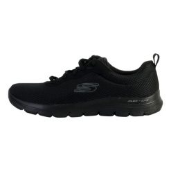 Buty damskie SKECHERS Flex Appeal 4.0 Brilliant View. Czarne obuwie sportowe damskie Skechers, bez wzorów, bez zapięcia. Za 229.99 zł.