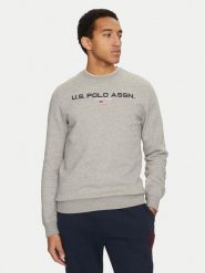 U.S. Polo Assn. Bluza MUP1645 Szary Regular Fit. Szare bluzy męskie U.S. Polo Assn., m, bez wzorów, z bawełny, bez ramiączek, bez kaptura. W wyprzedaży za 119.99 zł.