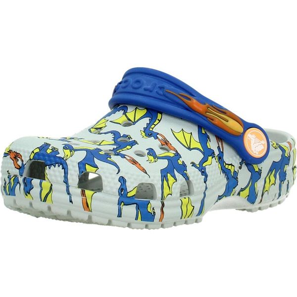 Sandały CROCS ZUHECO CLASSIC DRAGON Biały. Białe sandały damskie Crocs, bez wzorów, z materiału, bez zapięcia. Za 222.99 zł.