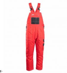 OSOG - BRIXTON SNOW OGRODNICZKI OCIEPLANE WSTAWKA KOLOR, POLIESTER/BAWEŁNA (65% /35%), 290G/M2, - niebieski S. Białe spodnie sportowe męskie Polstar, m, bez wzorów, z bawełny. Za 172.56 zł.