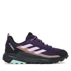 Trekkingi adidas. Fioletowe obuwie trekkingowe damskie Adidas, bez zapięcia. Za 269.99 zł.