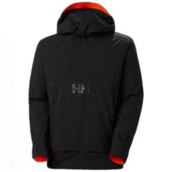 Kurtka narciarska Helly Hansen ULLR D Anorak. Czarne kurtki sportowe męskie Helly Hansen, na zimę, m, bez wzorów, bez kaptura, narciarskie. W wyprzedaży za 950.45 zł.