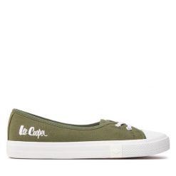 Trampki Lee Cooper. Zielone trampki i tenisówki damskie Lee Cooper, bez wzorów, bez zapięcia. Za 99.99 zł.