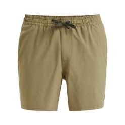 Szorty kąpielowe dla Mężczyzn SURFSILK SOLID 16" Beżowy. Brązowe szorty męskie Quiksilver, bez wzorów, z elastanu, sportowe. Za 199.99 zł.