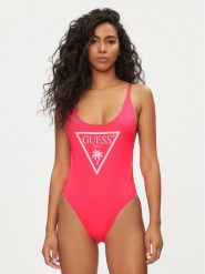 Guess Strój kąpielowy E4GJ48 MC044 Różowy. Czerwone stroje kąpielowe damskie Guess, xs, z aplikacjami, z syntetyku. Za 179.99 zł.