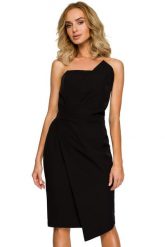 Sukienka wieczorowa ołówkowa z gorsetem asymetryczna czarna. Czarne sukienki damskie Sukienki.shop, l, bez wzorów, z elastanu, wizytowe, z asymetrycznym kołnierzem, bez ramiączek, asymetryczne. W wyprzedaży za 216.00 zł.