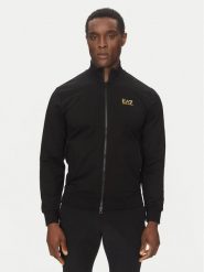 EA7 Emporio Armani Bluza 8NPM31 PJVRZ MC004 Czarny Regular Fit. Czarne bluzy męskie EA7 Emporio Armani, l, bez wzorów, z bawełny, bez ramiączek, bez kaptura. Za 259.99 zł.