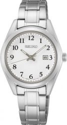Zegarek Seiko Zegarek damski Seiko SUR465P1 srebrny. Szare zegarki damskie Seiko, srebrne. Za 858.99 zł.