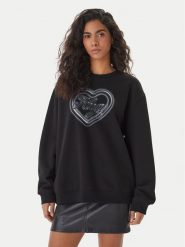 HUGO Bluza Classic 50560782 Czarny Relaxed Fit. Czarne bluzy damskie Hugo, s, bez wzorów, z bawełny, bez ramiączek, bez kaptura. Za 429.99 zł.