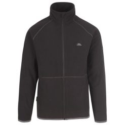 Trespass Faxfleet - Męski polar At100 Black. Czarne bluzy sportowe męskie Trespass, m, bez wzorów, z polaru, bez kaptura, do jazdy konnej. Za 250.99 zł.