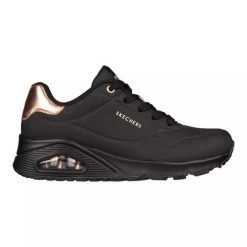 Baskets Femme UNO - GOLDEN AIR Noir SKECHERS. Czarne obuwie sportowe damskie Skechers, bez wzorów, z gumy, bez zapięcia, trekkingowe, Skechers Sport. Za 329.99 zł.
