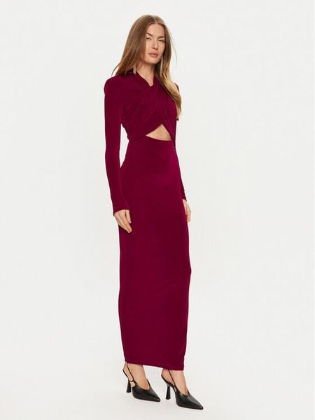 Bardot Sukienka wieczorowa Reno 58742DB Czerwony Slim Fit. Czerwone sukienki damskie Bardot, xl, bez wzorów, z syntetyku, wizytowe, bez kołnierzyka, bez ramiączek. Za 349.99 zł.