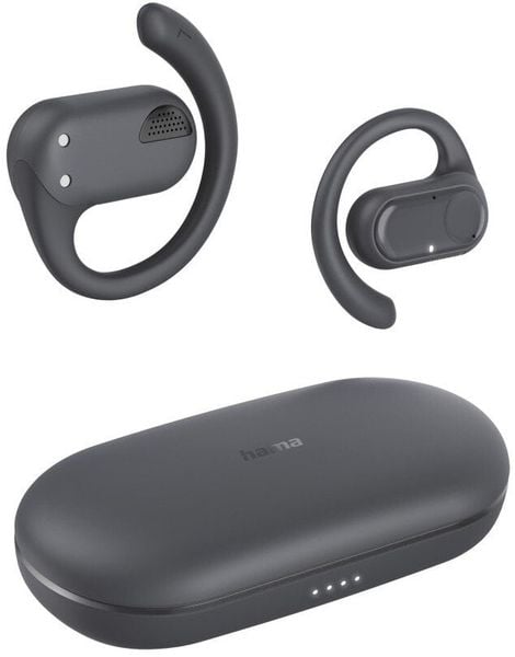 SŁUCHAWKI PRZYUSZNE TRUE WIRELESS “SPIRIT OPEN“ SZARE. Szare słuchawki bezprzewodowe Hama. Za 134.76 zł.