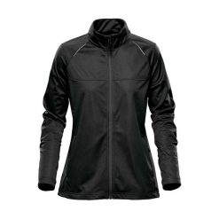 Kurtka Damska Greenwich Soft Shell. Czarne kurtki sportowe damskie STORMTECH, m, bez wzorów, bez ramiączek, bez kaptura, trekkingowe. Za 309.99 zł.