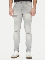 Richmond X Jeansy UMP25286JE Szary Slim Fit. Szare jeansy męskie Richmond X, z bawełny. Za 419.99 zł.
