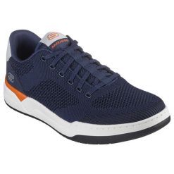 Tenisówki Skechers Model 210793s Kolor Niebieski. Niebieskie trampki męskie Skechers, bez wzorów, z gumy, bez zapięcia. Za 339.16 zł.