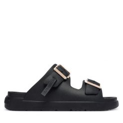 Klapki D.Franklin. Żółte klapki damskie D.Franklin, bez wzorów, bez obcasa, bez zapięcia. Za 169.99 zł.