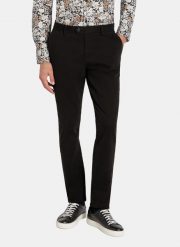 PAKO LORENTE - Czarne spodnie chino z bawełną. Czarne eleganckie spodnie męskie Pako Lorente, bez wzorów, z bawełny. Za 299.99 zł.
