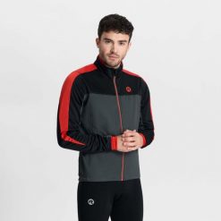 Mocno ocieplona kurtka zimowa męska Rogelli FREEZE. Czarne kurtki męskie Rogelli, na zimę, m, bez wzorów, sportowe, bez kaptura. Za 345.00 zł.